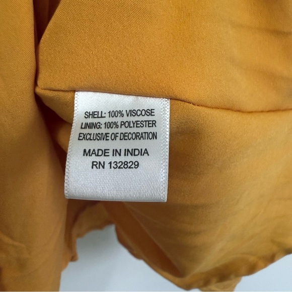 Tularosa Mustard Yellow Gianna Long Sleeve Dress - Picture 8 of 11